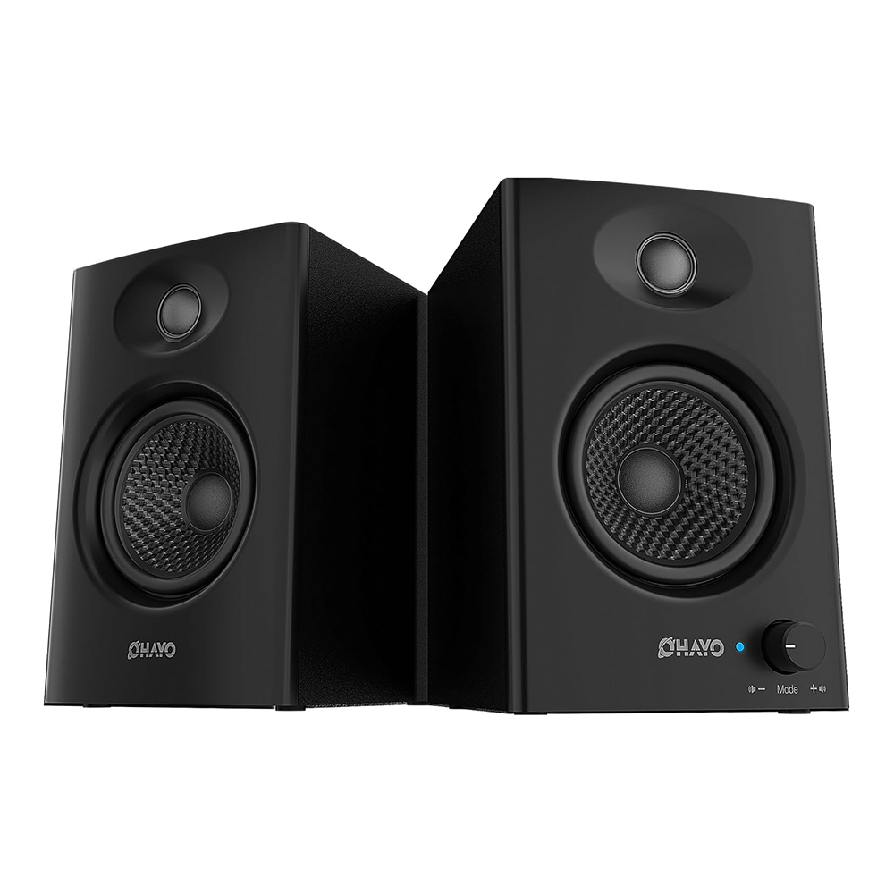 Pc Gaming Fullset - OHAYO 60W Actieve Boekenplankluidsprekers met Glasvezel
