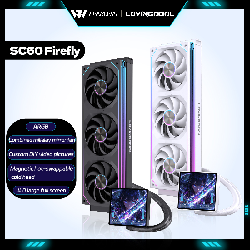 Pc Gaming Liquid - LOVINGCOO SC60 Firefly 360 CPU-vloeistofkoeler ARGB